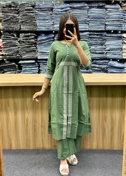 KURTI AND PLAZO PAIR
