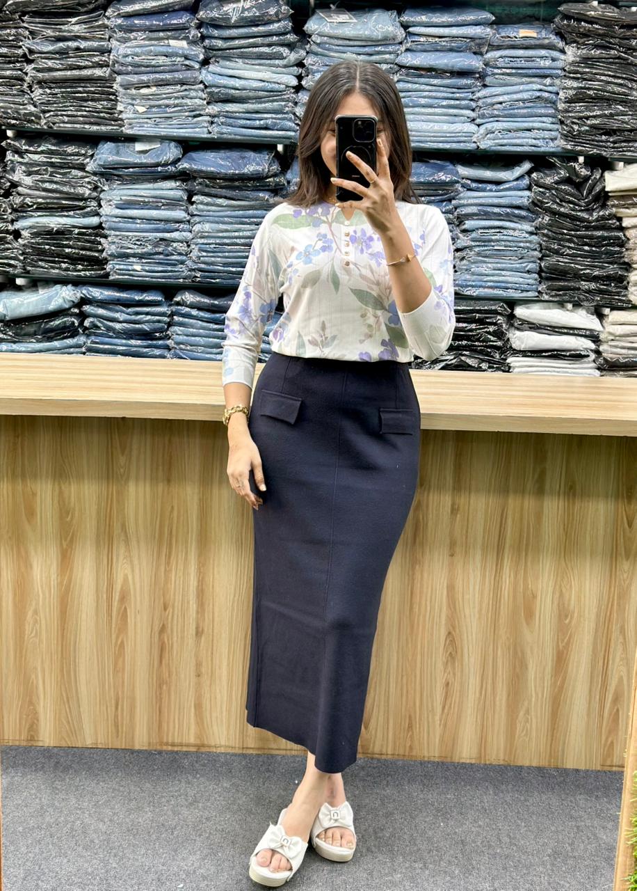 ONLY LONGSKIRT-POCKET