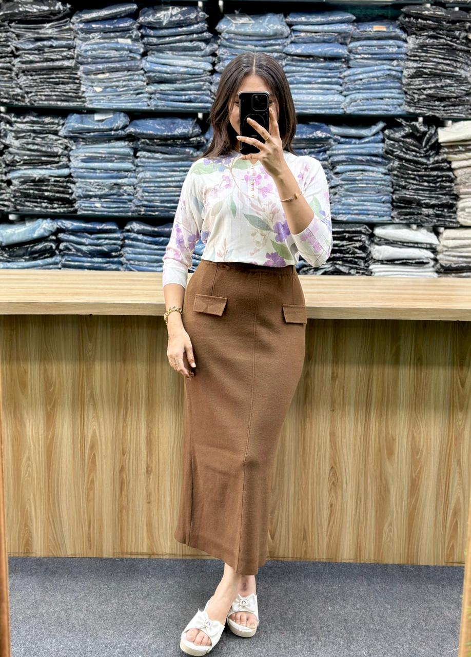 ONLY LONGSKIRT-POCKET