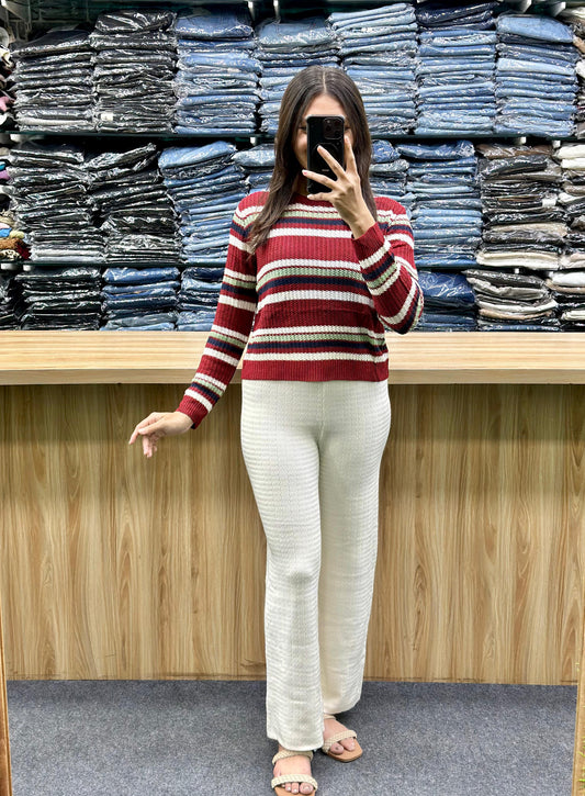 WOOL TSHIRT-WOOLEN PLAZO PAIR