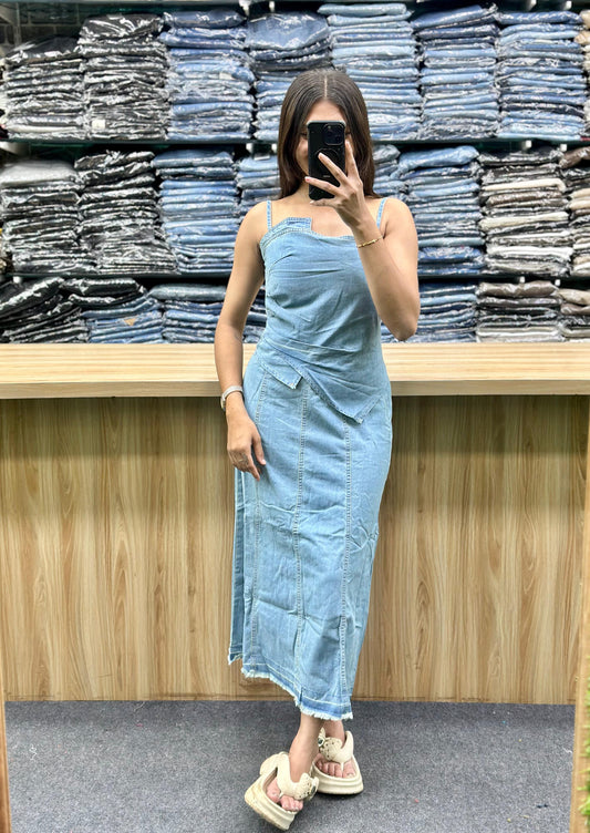 DENIM TOP SKIRT PAIR