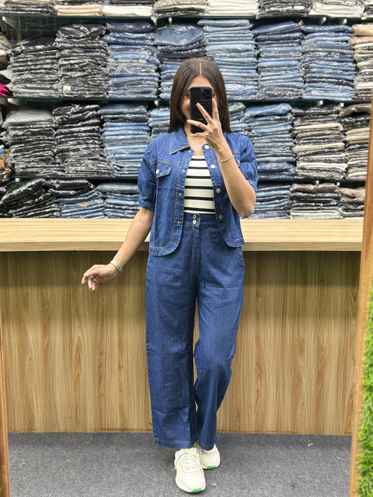 DENIM CORD SET