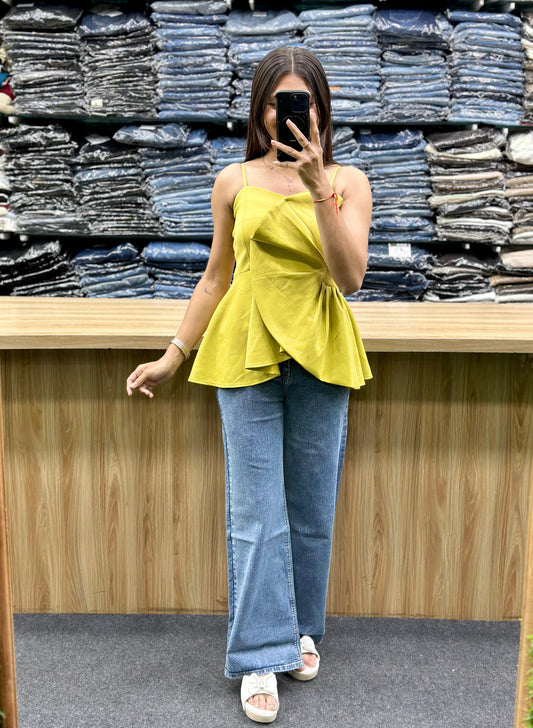 PEPLUM TOP - JEANS PAIR