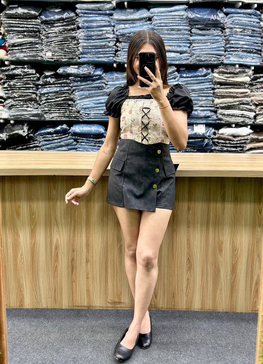 CROP TOP-SKIRT PAIR
