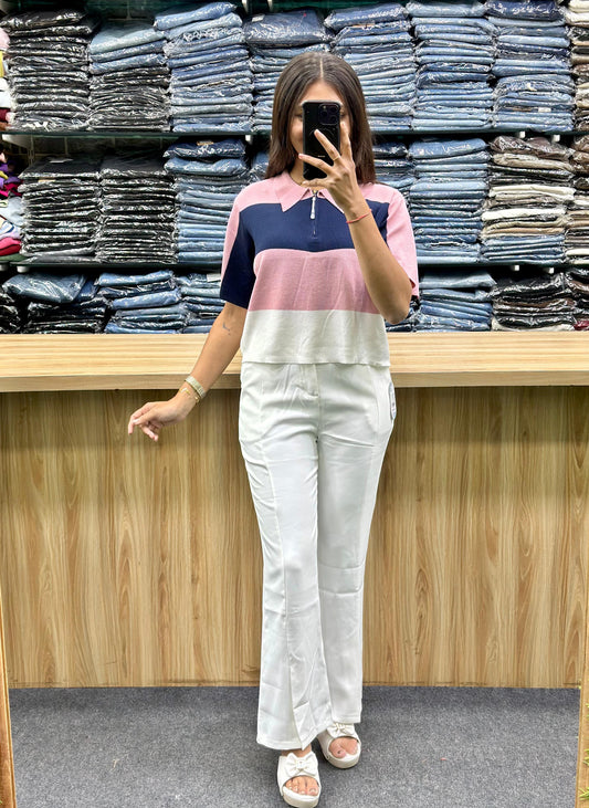 NITTING TSHIRT-FISHCUT BOTTOM