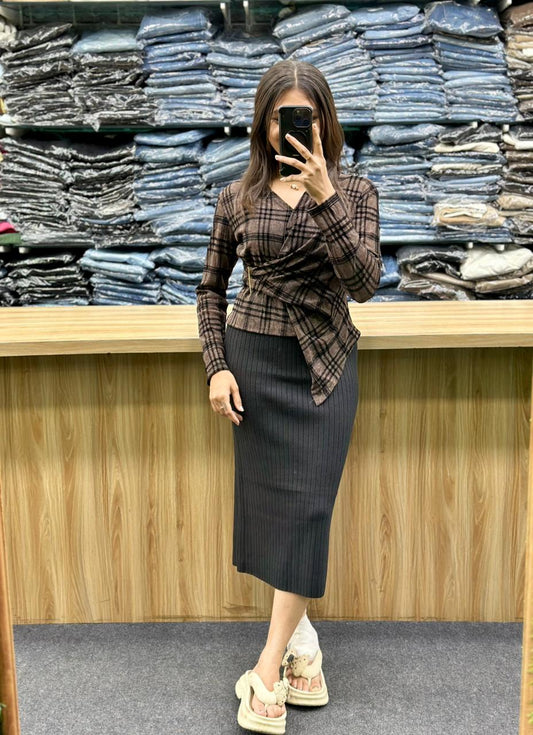 WOOLAN SKIRT-SH