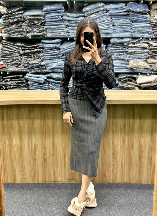 WOOLAN SKIRT-SH