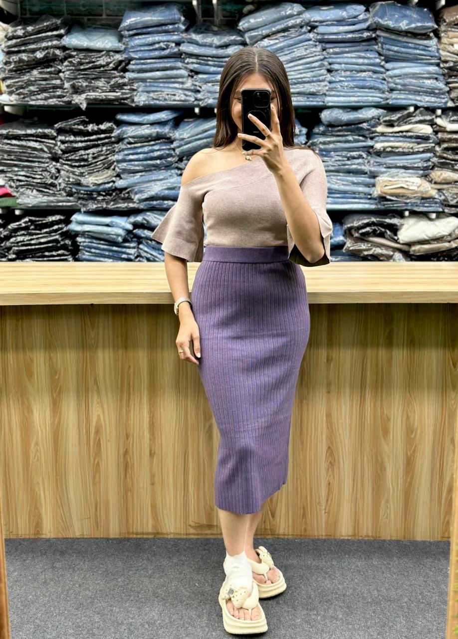 WOOLAN SKIRT-SH