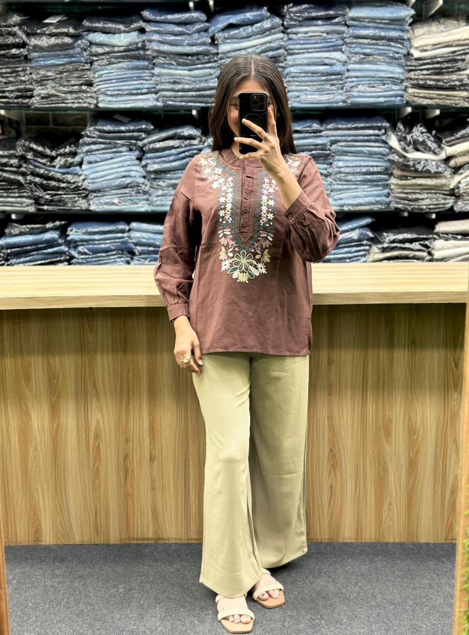 LINEN TOP-LINAN1327BH