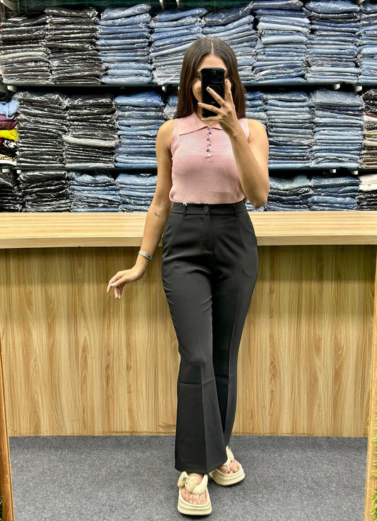 POLO CROP - TOP AND PENT PAIR