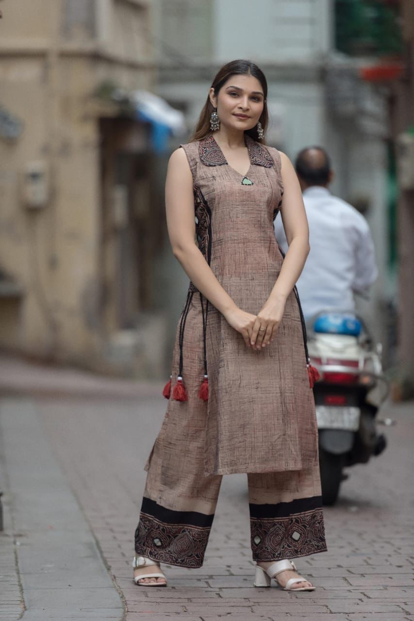 KURTI PLAZO SET-BD1225