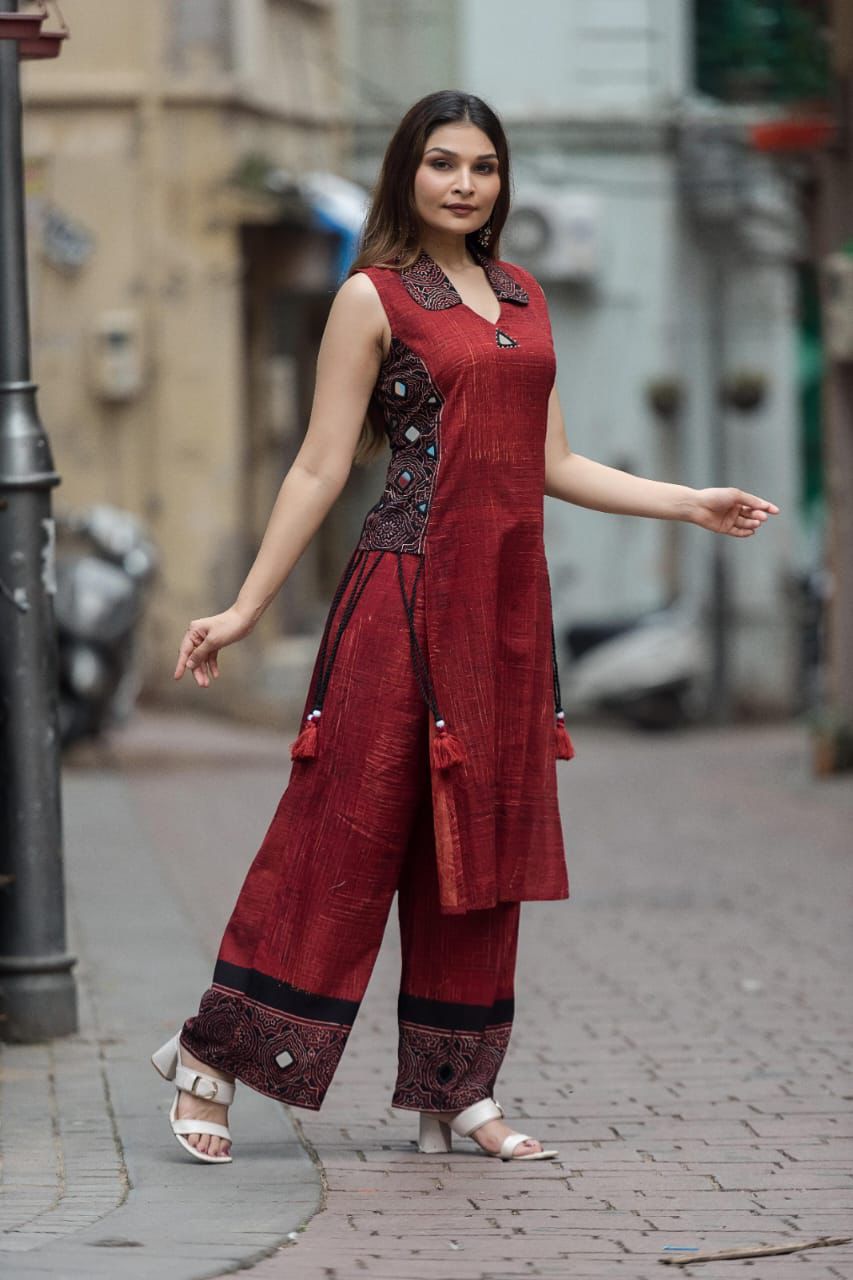 KURTI PLAZO SET-BD1225