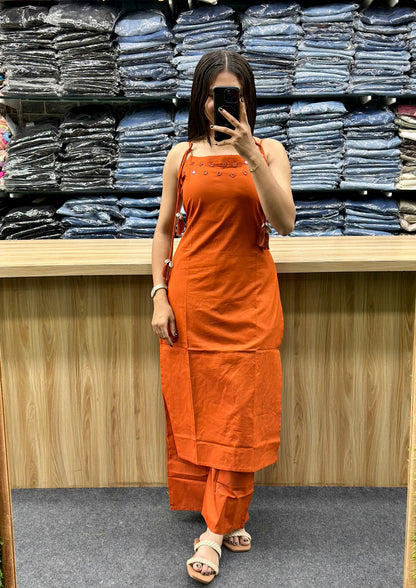 SPAGHETTI KURTI PLAZA SET-EN217
