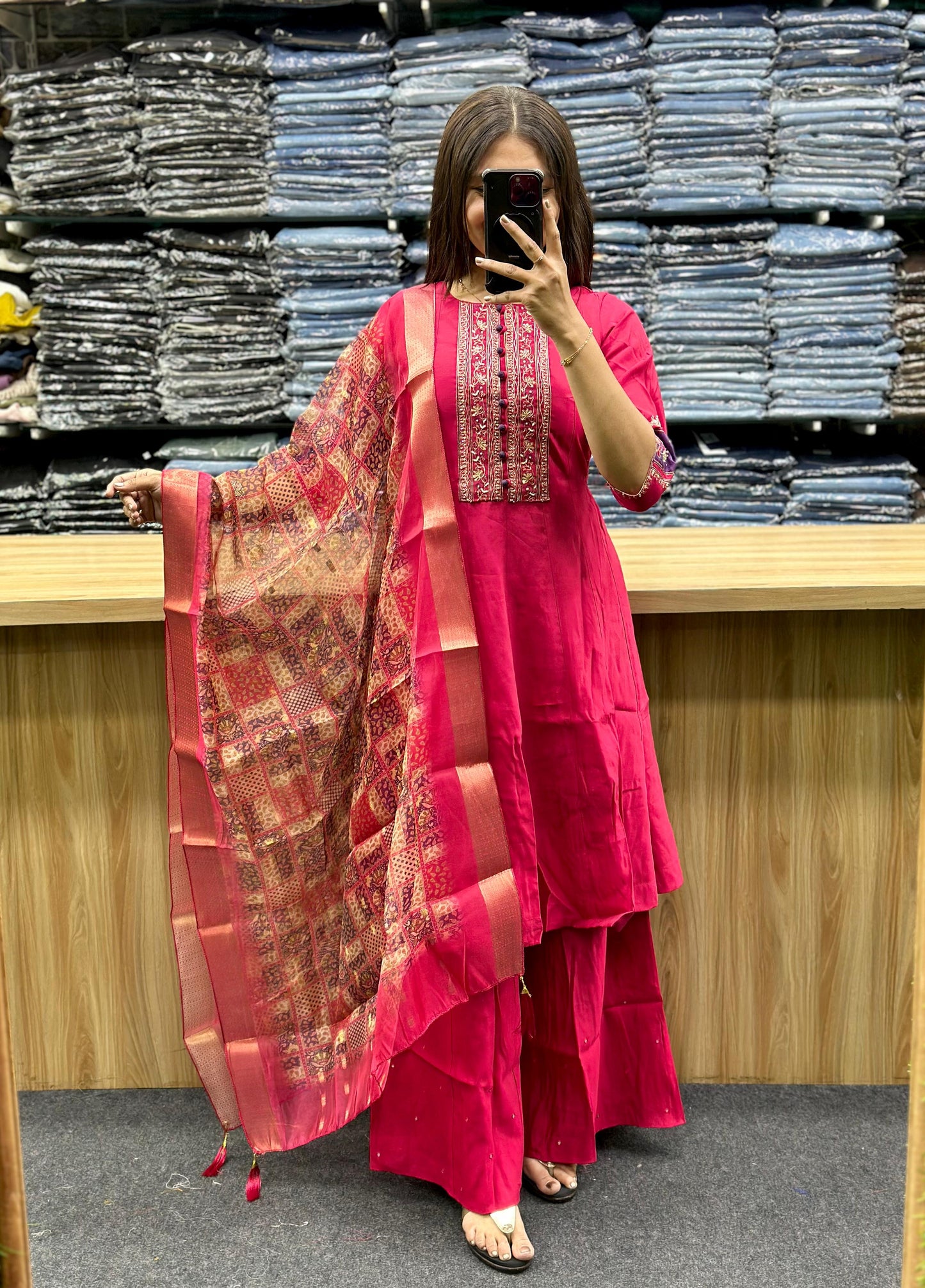 SHORT KURTI PLAZA PAIR-F235