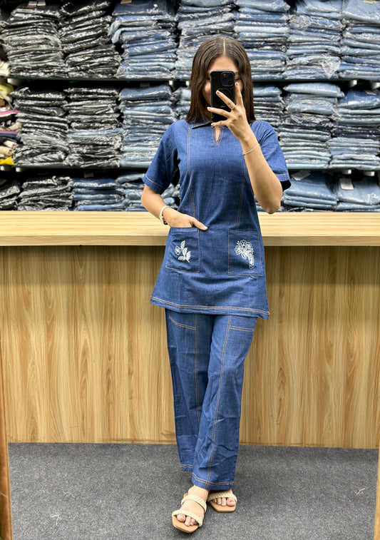 DENIM CO-ORD SET-KK305