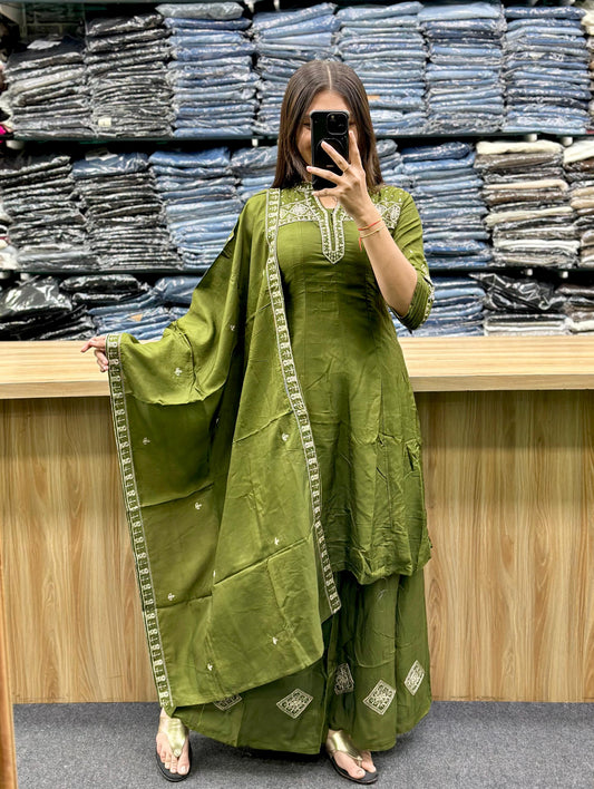 SHORT KURTI PLAZA DUPATTA PAIR-KM185B