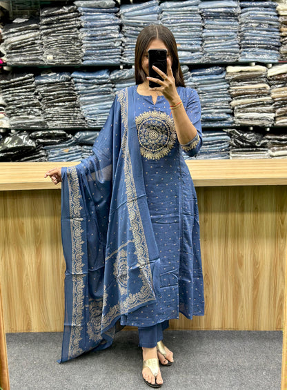 COTTON DUPATTA PAIR-PF20550