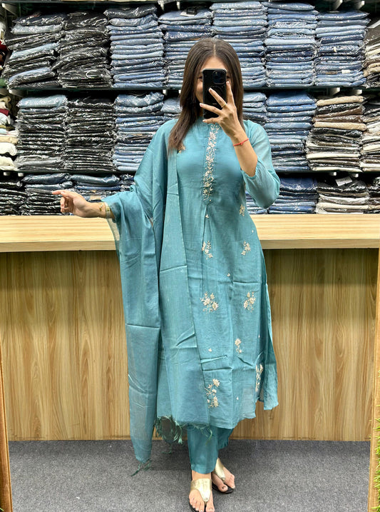 MUL CHANDERI DUPATTA PAIR-PG8084
