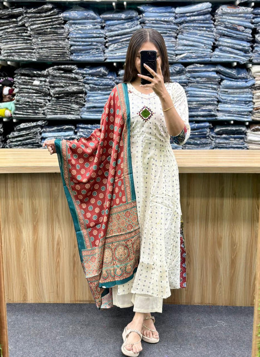 KURTI PLAZA DUPATTA PAIR-RV2992-RV3416