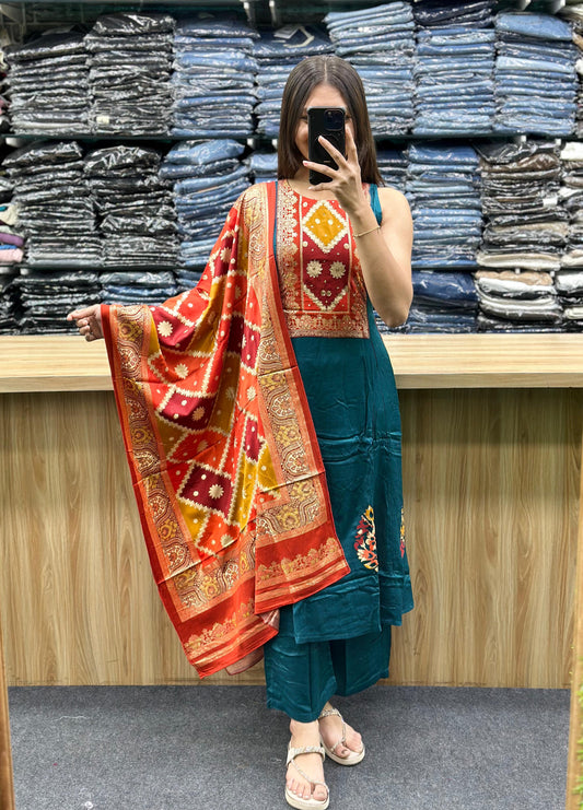 SLEEVELESS DUPATTA PAIR-RV3572