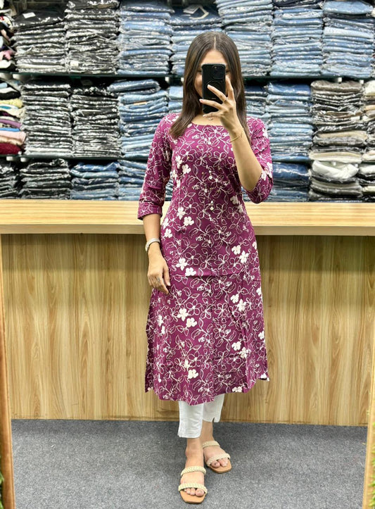 SINGLE COTTON KURTI-SM71-SM22