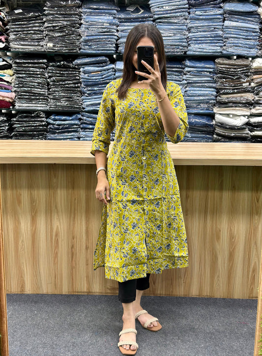SINGLE COTTON KURTI-SM71