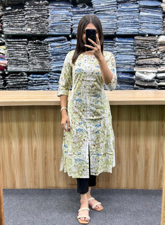 SINGLE COTTON KURTI-SM71