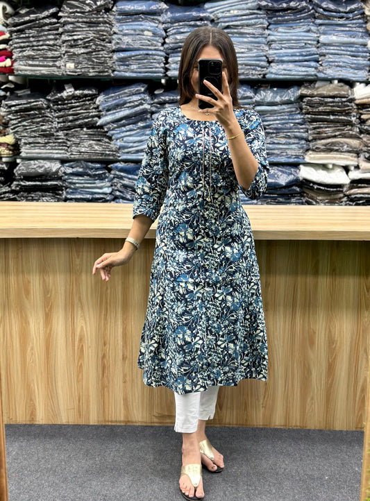 SINGLE COTTON KURTI-SM7170