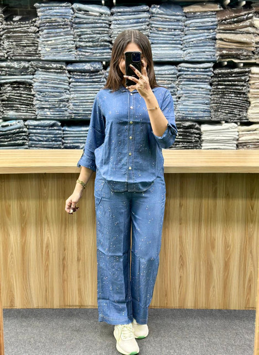 DENIM CORD-SETKG40127SH