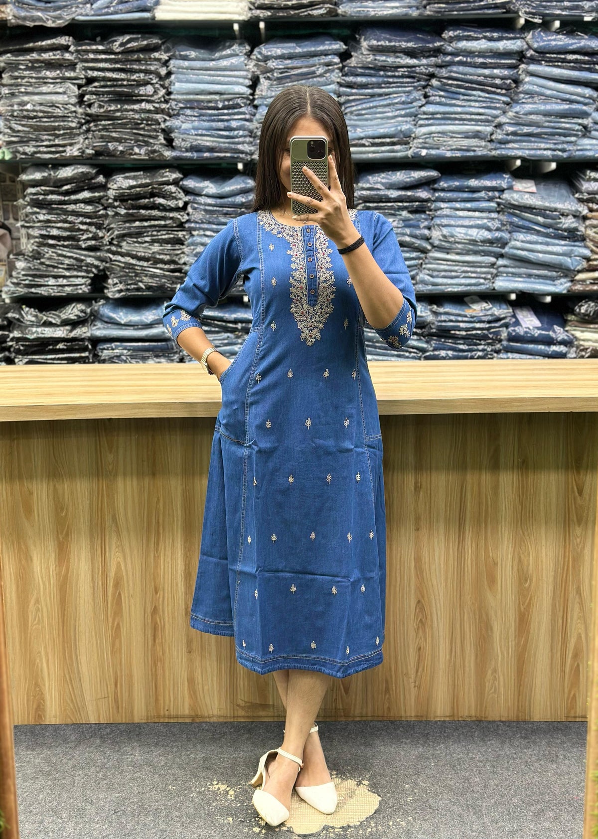 DENIM KURTI ONLY-KT2129A