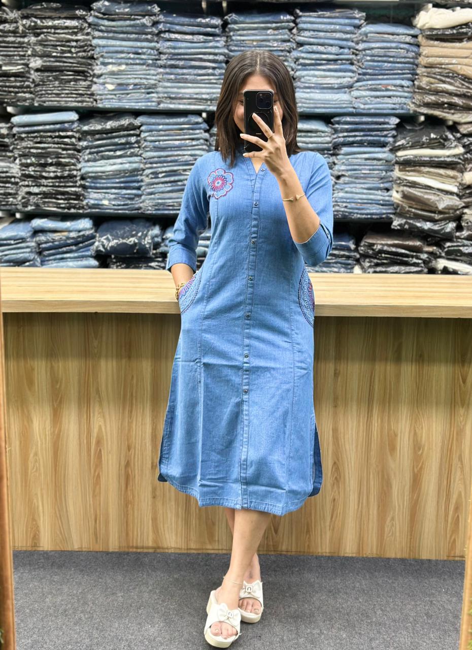 DENIM KURTI ONLY-JC393