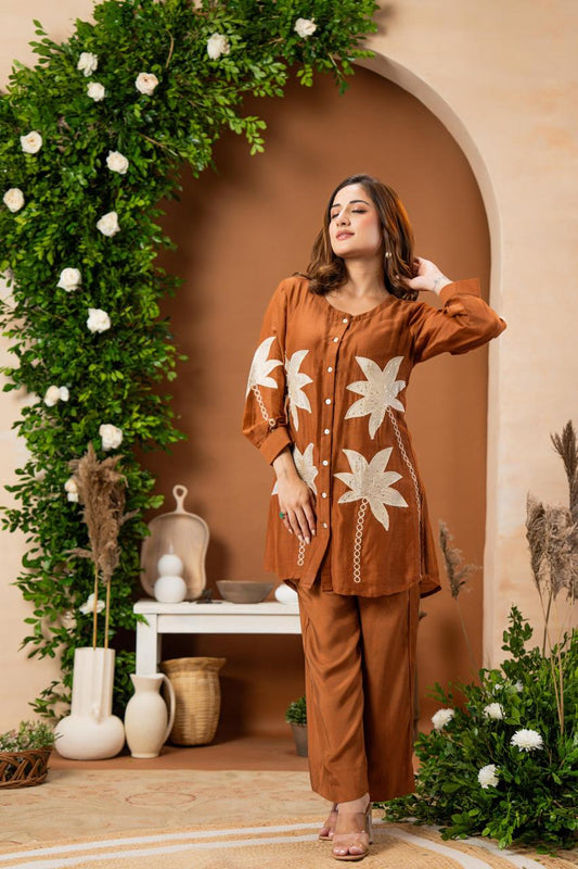 MUL CHANDERI  CO-ORD SET-YT77517