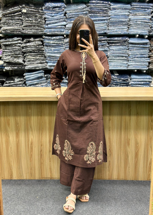 KURTI PLAZA SET-JC3622B
